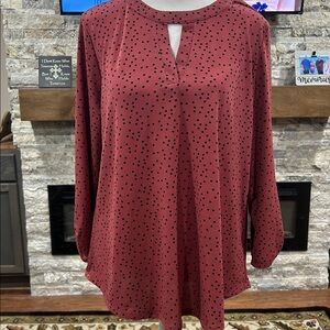 Cure Polka Dot Blouse size large